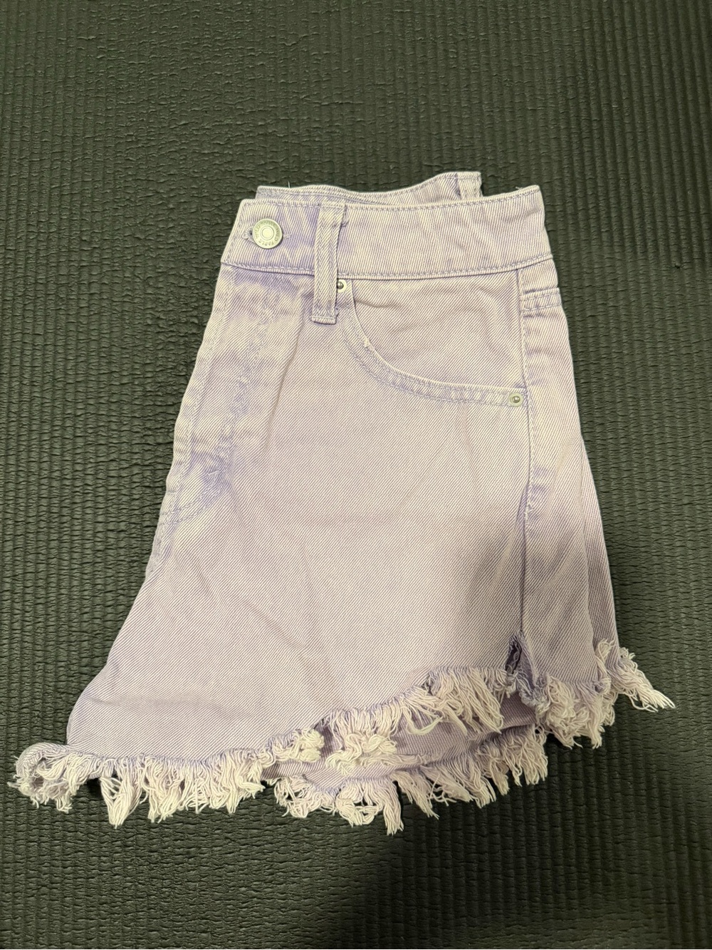 wild fable Lavender Frayed Hem Denim Shorts